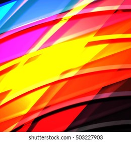 Abstract background created using colorful overlaid stripes. Vector illustration, can be used for presentations, graphic designs brochures, web design.