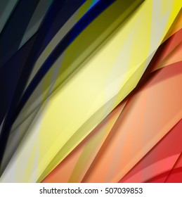 Abstract background created using colorful overlaid stripes. Vector illustration, can be used for presentations, graphic designs brochures, web design.