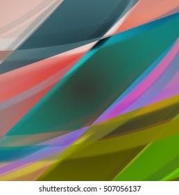 Abstract background created using colorful overlaid stripes. Vector illustration, can be used for presentations, graphic designs brochures, web design.