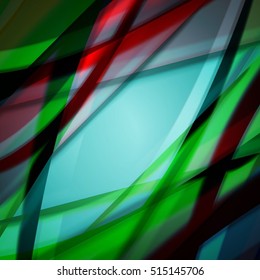 Abstract background created using colorful overlaid stripes. Vector illustration, can be used for presentations, graphic designs brochures, web design.