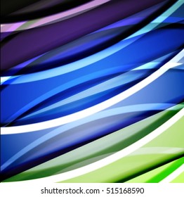 Abstract background created using colorful overlaid stripes. Vector illustration, can be used for presentations, graphic designs brochures, web design.