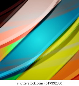 Abstract background created using colorful overlaid stripes. Vector illustration, can be used for presentations, graphic designs brochures, web design.