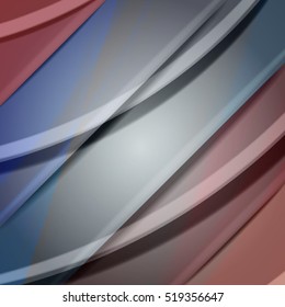 Abstract background created using colorful overlaid stripes. Vector illustration, can be used for presentations, graphic designs brochures, web design.