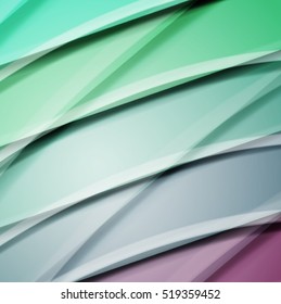 Abstract background created using colorful overlaid stripes. Vector illustration, can be used for presentations, graphic designs brochures, web design.