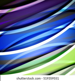 Abstract background created using colorful overlaid stripes. Vector illustration, can be used for presentations, graphic designs brochures, web design.