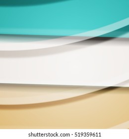 Abstract background created using colorful overlaid stripes. Vector illustration, can be used for presentations, graphic designs brochures, web design.
