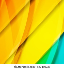 Abstract background created using colorful overlaid stripes. Vector illustration, can be used for presentations, graphic designs brochures, web design.