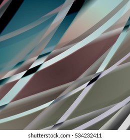 Abstract background created using colorful overlaid stripes. Vector illustration, can be used for presentations, graphic designs brochures, web design.