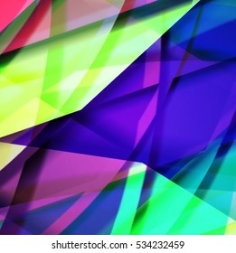 Abstract background created using colorful overlaid stripes. Vector illustration, can be used for presentations, graphic designs brochures, web design.
