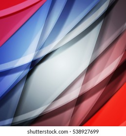 Abstract background created using colorful overlaid stripes. Vector illustration, can be used for presentations, graphic designs brochures, web design.