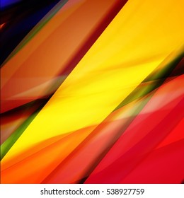 Abstract background created using colorful overlaid stripes. Vector illustration, can be used for presentations, graphic designs brochures, web design.