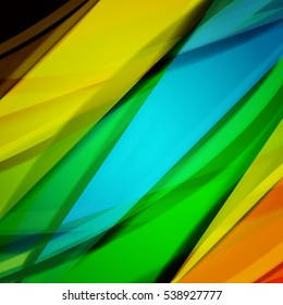 Abstract background created using colorful overlaid stripes. Vector illustration, can be used for presentations, graphic designs brochures, web design.