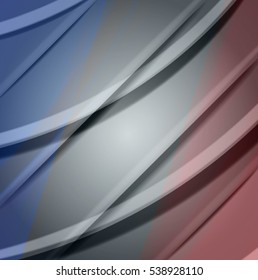 Abstract background created using colorful overlaid stripes. Vector illustration, can be used for presentations, graphic designs brochures, web design.