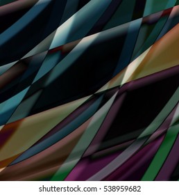 Abstract background created using colorful overlaid stripes. Vector illustration, can be used for presentations, graphic designs brochures, web design.