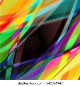 Abstract background created using colorful overlaid stripes. Vector illustration, can be used for presentations, graphic designs brochures, web design.