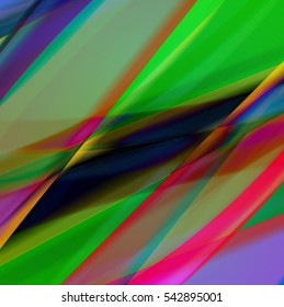 Abstract background created using colorful overlaid stripes. Vector illustration, can be used for presentations, graphic designs brochures, web design.