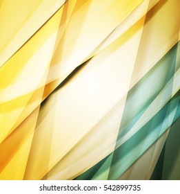 Abstract background created using colorful overlaid stripes. Vector illustration, can be used for presentations, graphic designs brochures, web design.