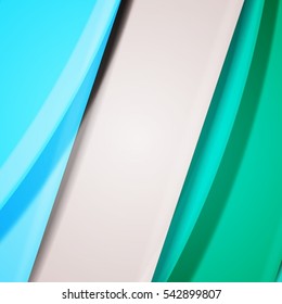 Abstract background created using colorful overlaid stripes. Vector illustration, can be used for presentations, graphic designs brochures, web design.