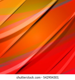 Abstract background created using colorful overlaid stripes. Vector illustration, can be used for presentations, graphic designs brochures, web design.