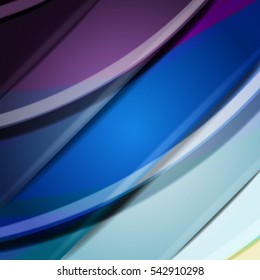 Abstract background created using colorful overlaid stripes. Vector illustration, can be used for presentations, graphic designs brochures, web design.
