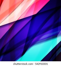 Abstract background created using colorful overlaid stripes. Vector illustration, can be used for presentations, graphic designs brochures, web design.