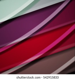 Abstract background created using colorful overlaid stripes. Vector illustration, can be used for presentations, graphic designs brochures, web design.