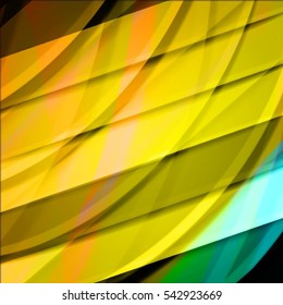 Abstract background created using colorful overlaid stripes. Vector illustration, can be used for presentations, graphic designs brochures, web design.