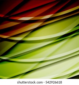 Abstract background created using colorful overlaid stripes. Vector illustration, can be used for presentations, graphic designs brochures, web design.
