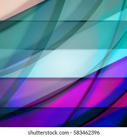 Abstract background created using colorful overlaid stripes. Vector illustration, can be used for presentations, graphic designs brochures, web design.