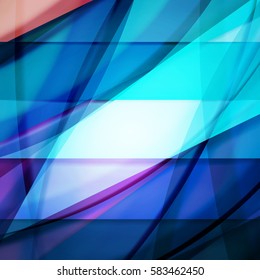 Abstract background created using colorful overlaid stripes. Vector illustration, can be used for presentations, graphic designs brochures, web design.