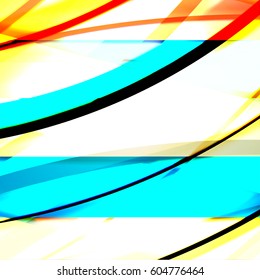 Abstract background created using colorful overlaid stripes. Vector illustration, can be used for presentations, graphic designs brochures, web design.