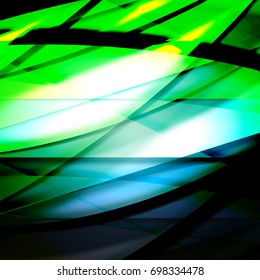 Abstract background created using colorful overlaid stripes. Vector illustration, can be used for presentations, graphic designs brochures, web design.