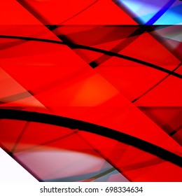 Abstract background created using colorful overlaid stripes. Vector illustration, can be used for presentations, graphic designs brochures, web design.