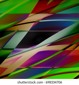 Abstract background created using colorful overlaid stripes. Vector illustration, can be used for presentations, graphic designs brochures, web design.