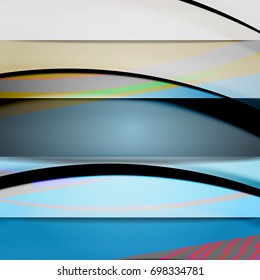 Abstract background created using colorful overlaid stripes. Vector illustration, can be used for presentations, graphic designs brochures, web design.