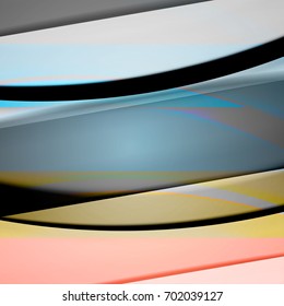 Abstract background created using colorful overlaid stripes. Vector illustration, can be used for presentations, graphic designs brochures, web design.