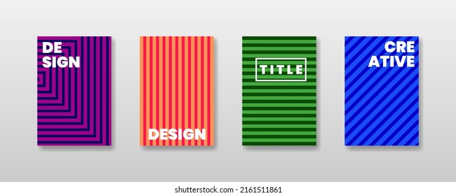 Abstract background creative cover set. Can be used for Collage page, greeting card, invitation, brochure brush strokes style, banner idea, book cover, booklet print, etc, Eps10 vector.