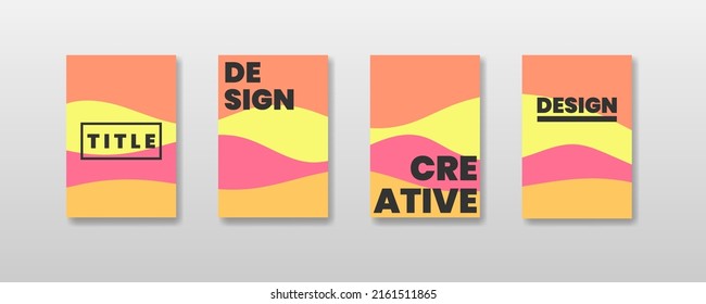 Resumen conjunto de portada creativa de fondo. Se puede usar para página Collage, tarjeta de saludo, invitación, estilo de pinceladas de broche de folletos, idea de banner, portada de libro, impresión de folletos, etc, vector Eps10.