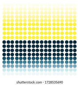 Abstract background. Creative dots design. Round elements in different shades