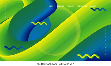 Resumen Antecedentes Diseño moderno creativo de diseño 3d forma de flujo. Fondo de onda líquida para afiches, presentaciones y banners web