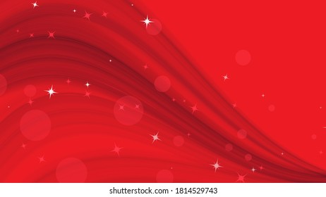 Abstract background creative star on red wave watercolor background