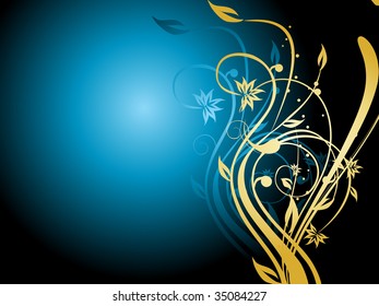 abstract background with creative swirls pattern