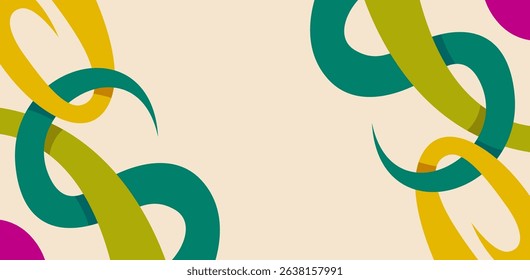 abstract background Creative Vector Frame with Colorful Swirls Bold and cheerful arches ideal for banners,cover designs	
