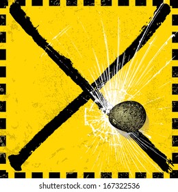 abstract background with cross and broken yellow glass in vector. Good for backgrounds, fabric, cover and magazine and newspaper stuff