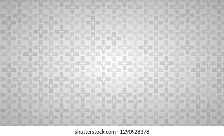 Abstract background of crosses in shades of gray colors