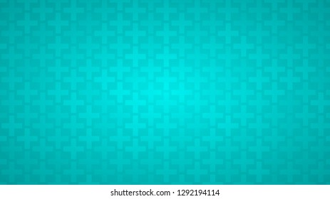 Abstract background of crosses in shades of light blue colors