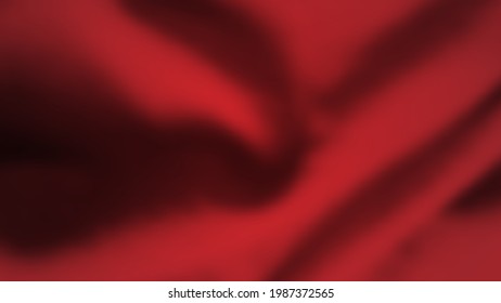 Antecedentes abstractos con tela desmoronada. Textura de seda roja oscura realista con espacio vacío. Ilustración del vector