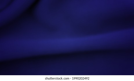 Antecedentes abstractos con tela desmoronada. Textura de seda realista azul oscuro con espacio vacío. Ilustración del vector