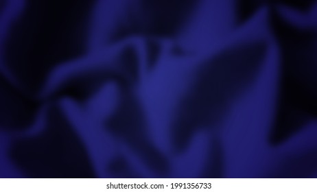 Antecedentes abstractos con tela desmoronada. Textura de seda realista azul oscuro con espacio vacío. Ilustración del vector