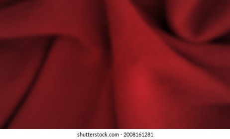 Antecedentes abstractos con tela desmoronada. Textura de seda roja oscura realista con espacio vacío. Ilustración del vector